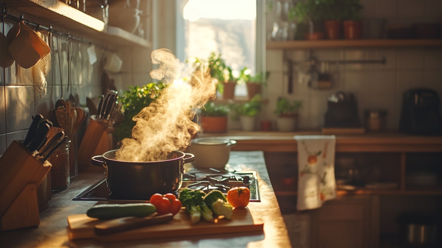 Cuisine intuitive et de saison, avec des recettes simples comme une soupe d’hiver ou un granola maison